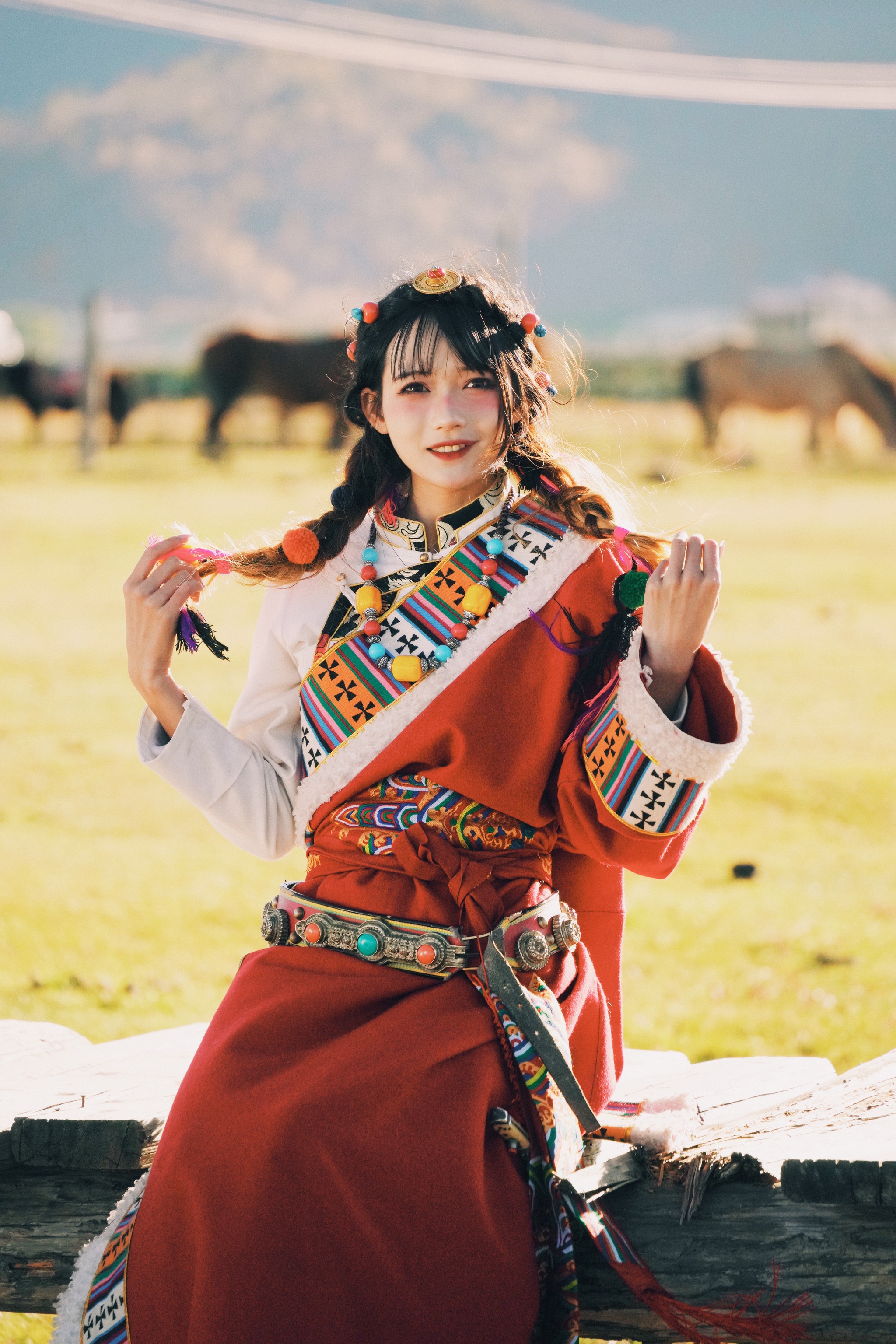 图片[1]-兔子Zzz不吃胡萝卜 – NO.027 草原小卓玛 [24P]-XikXak